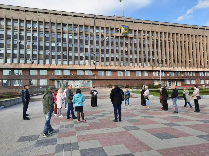 У Запоріжжі поліція розігнала молитовний майдан